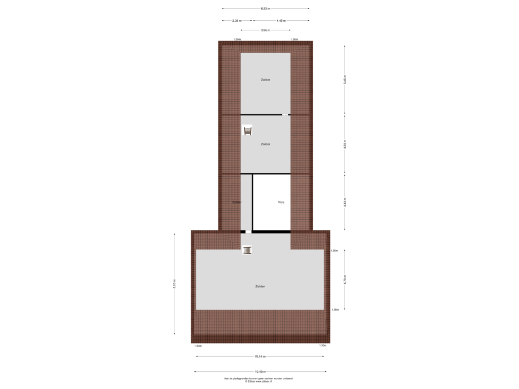 View floorplan of Tweede Verdieping of Bosscheweg 16