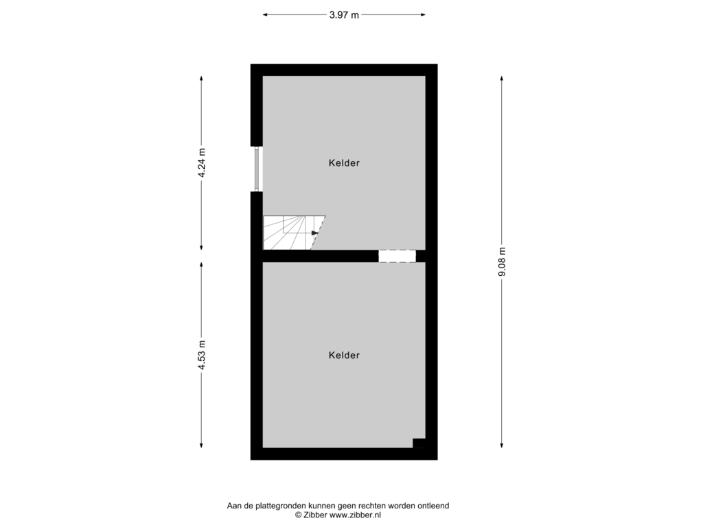 View floorplan of Kelder of Bosscheweg 16