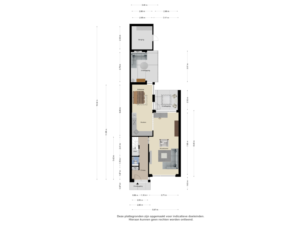 View floorplan of Begane Grond of Walstrolaan 33