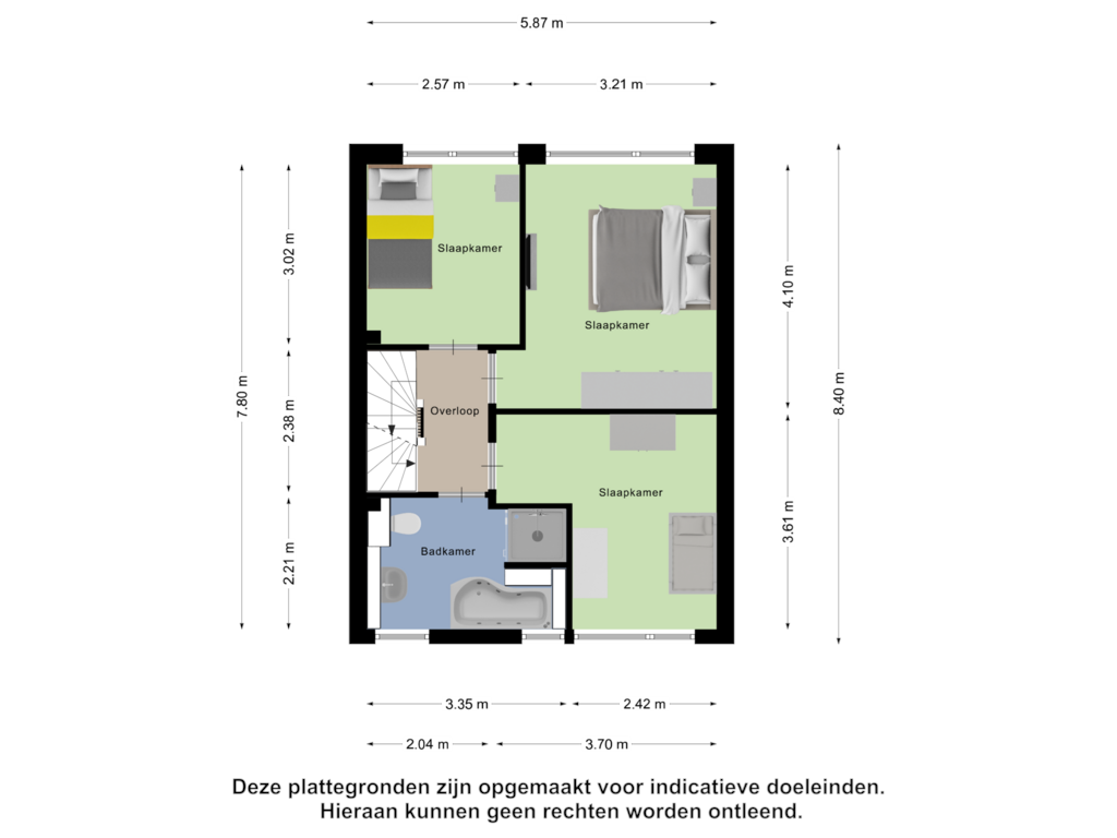 View floorplan of Eerste Verdieping of Walstrolaan 33