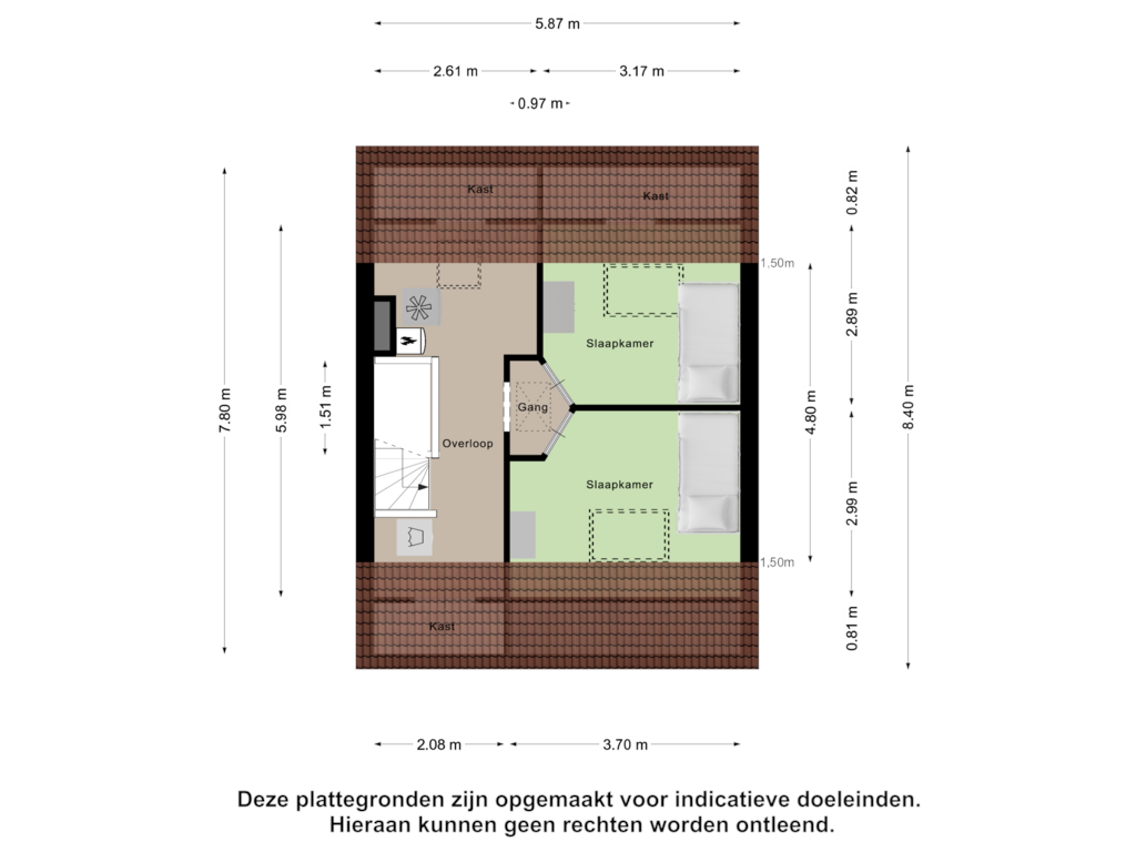 View floorplan of Tweede Verdieping of Walstrolaan 33