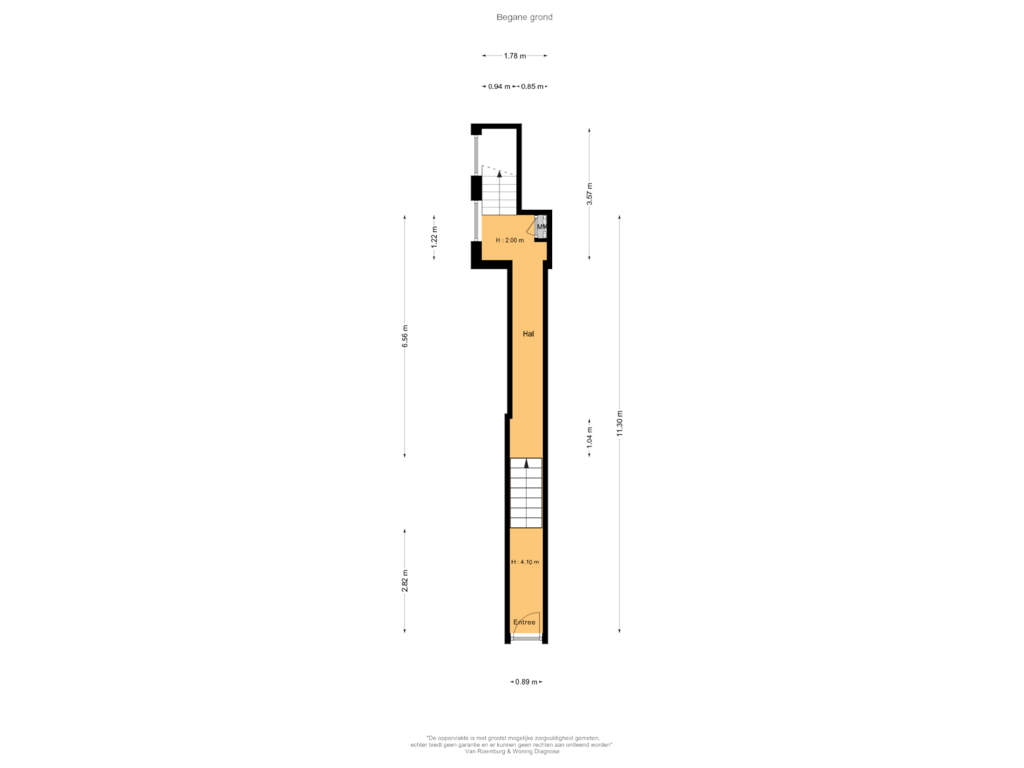 Bekijk plattegrond van Begane grond van Utrechtsestraat 127-B