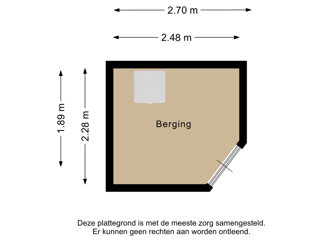 View floorplan of Berging of Burgemeester Hovylaan 133