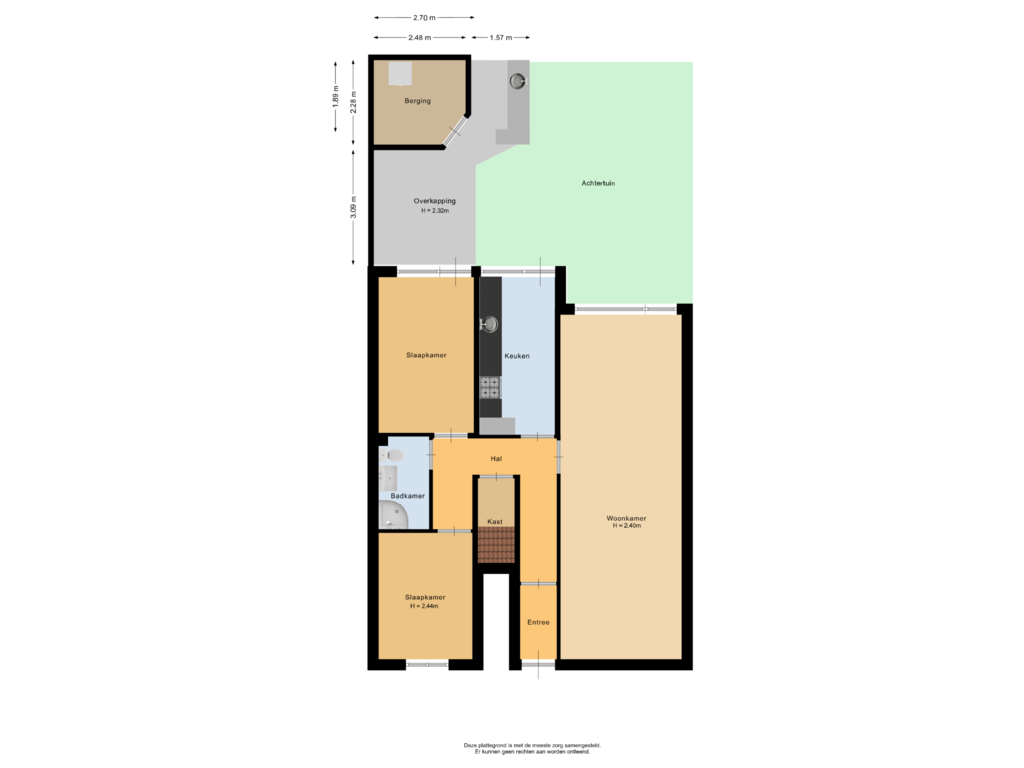 View floorplan of Situatie of Burgemeester Hovylaan 133