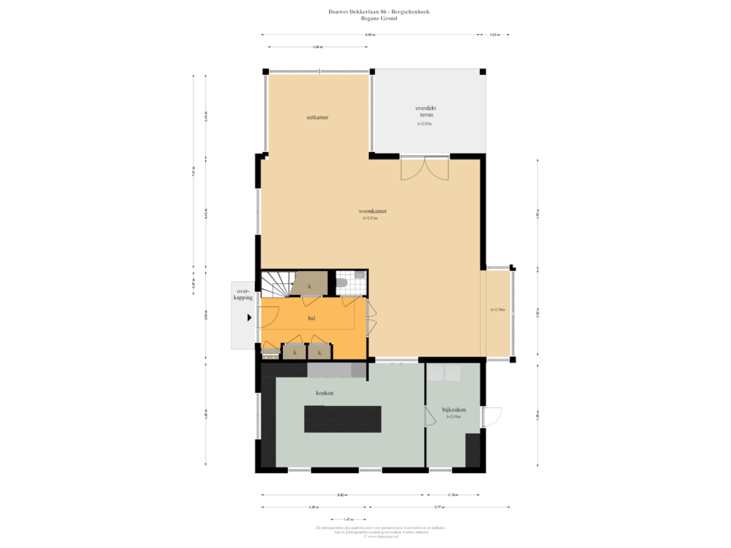 Bekijk plattegrond van Begane Grond van Douwes Dekkerlaan 86