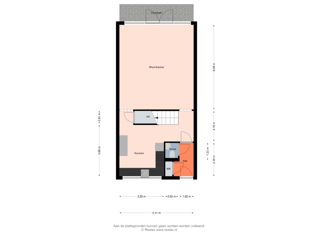 Bekijk plattegrond van Begane grond van Vaandrig 24