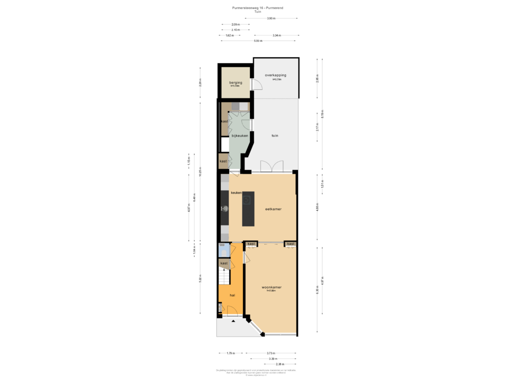 Bekijk plattegrond van TUIN van Purmersteenweg 16