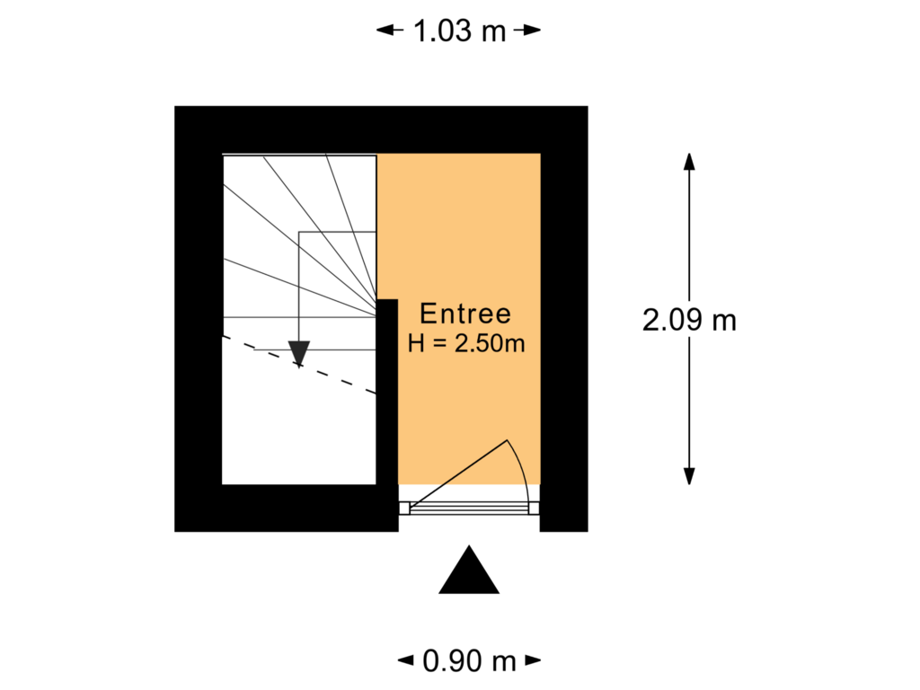 View floorplan of Begane grond of Westerkade 23-B