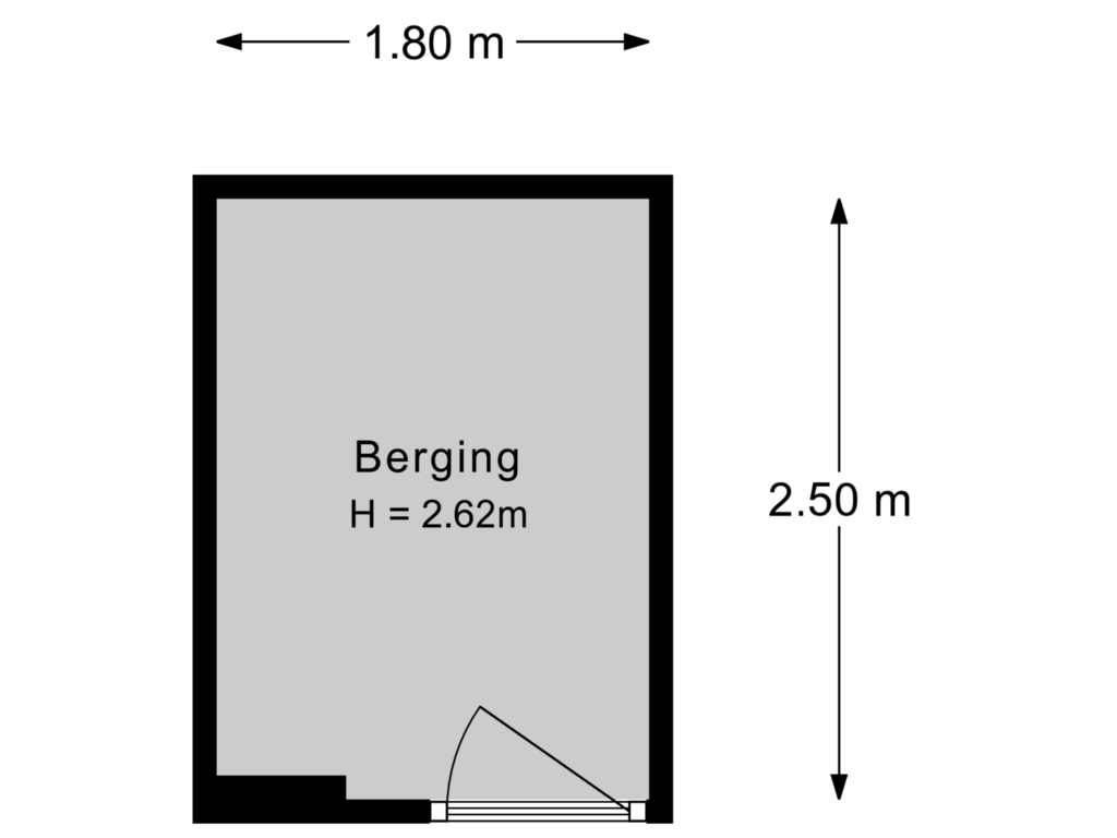 View floorplan of Berging of Westerkade 23-B