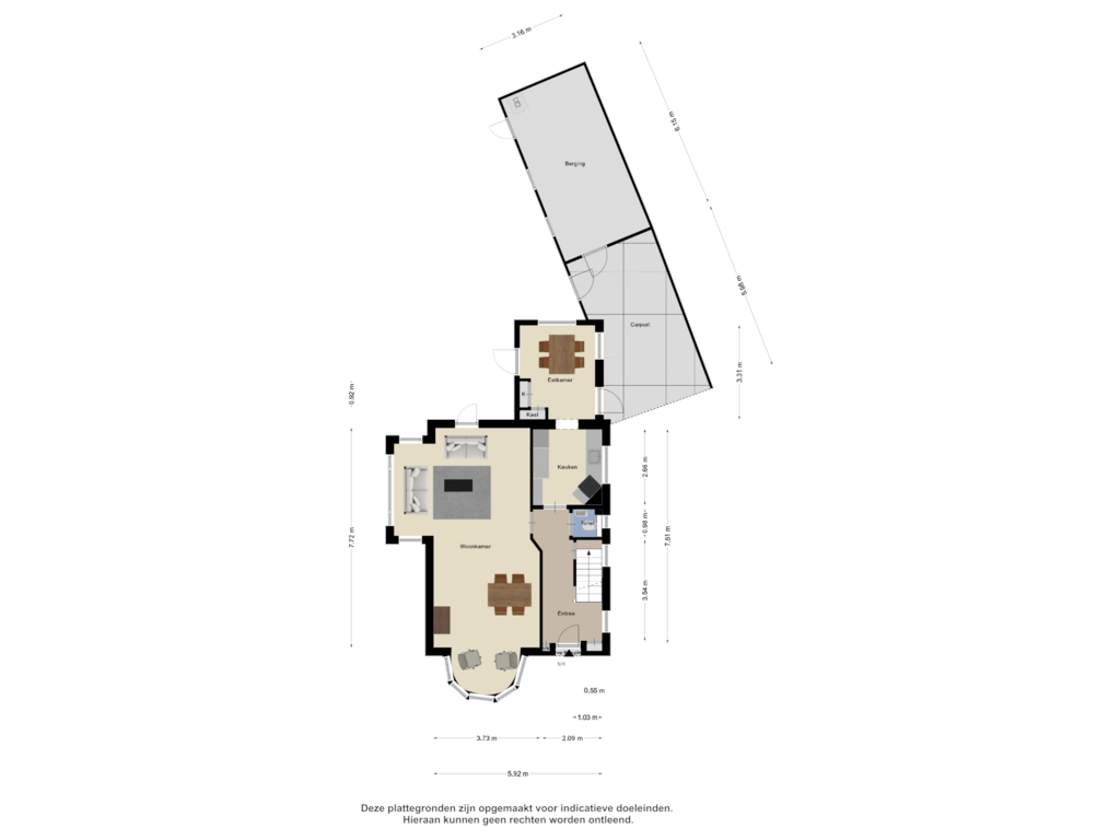 Bekijk plattegrond van Begane Grond van Waltersingel 49