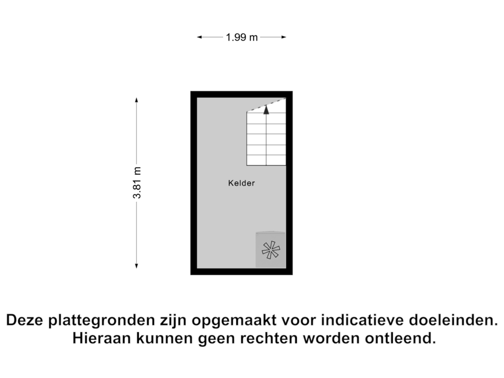 Bekijk plattegrond van Kelder van Waltersingel 49