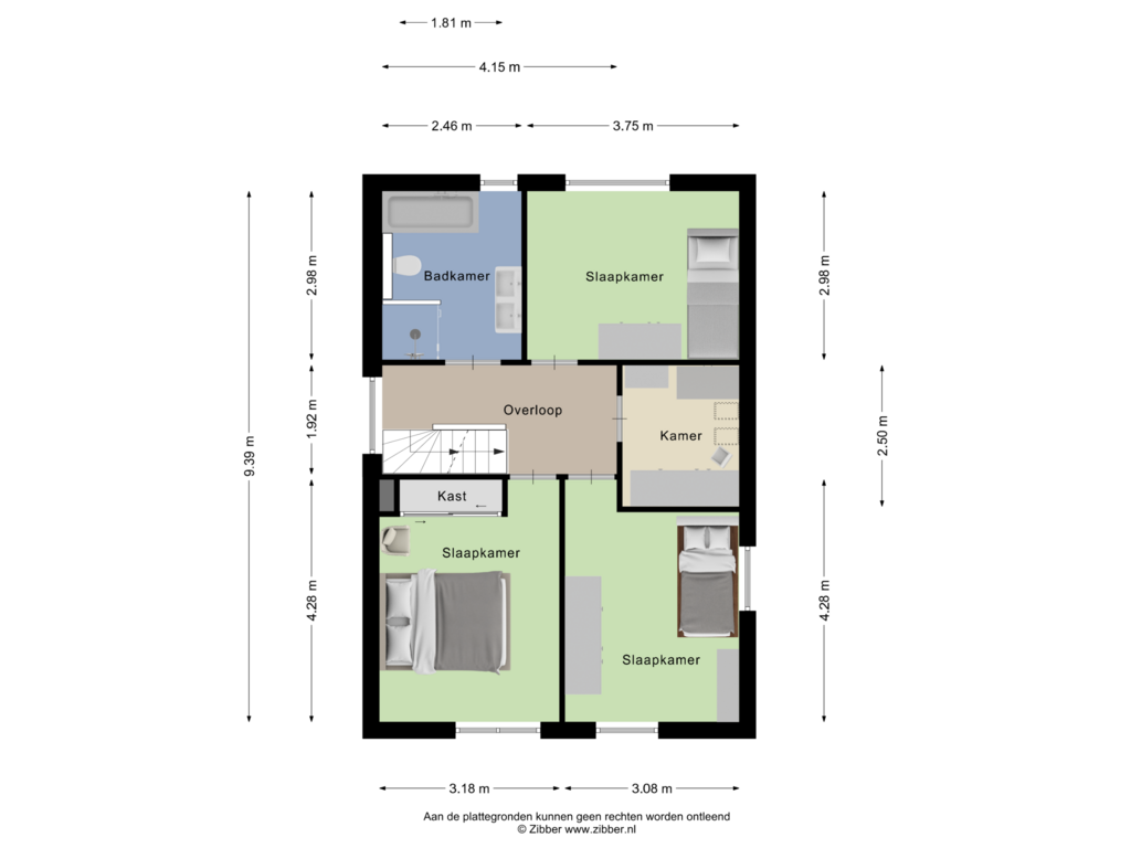 Bekijk plattegrond van Eerste Verdieping van Dubbelberg 8