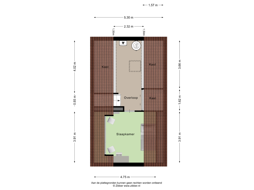 Bekijk plattegrond van Tweede Verdieping van Dubbelberg 8