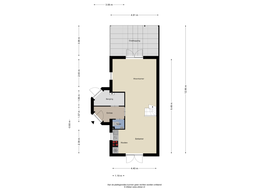 Bekijk plattegrond van Begane Grond van Noordzee Boulevard 2