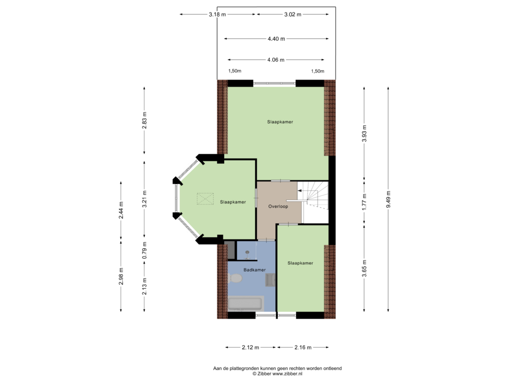 Bekijk plattegrond van Eerste Verdieping van Noordzee Boulevard 2