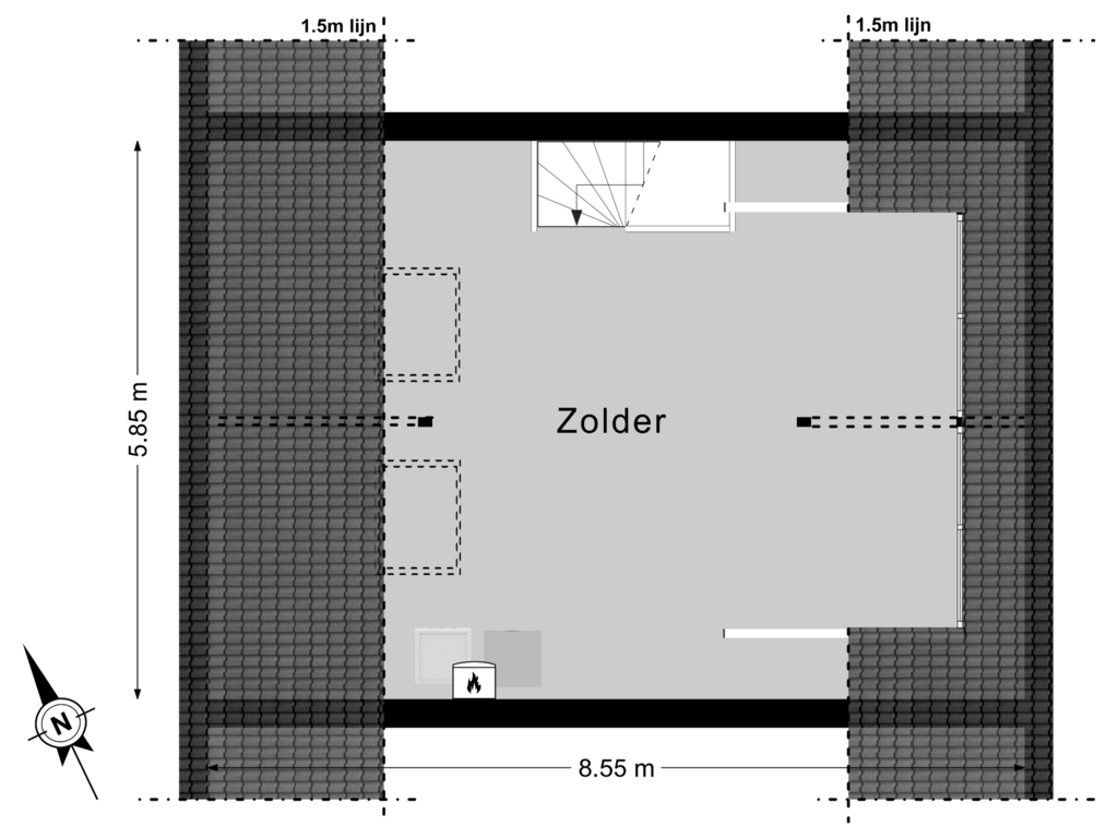 Bekijk plattegrond van 2e Verdieping van de Rikking 88