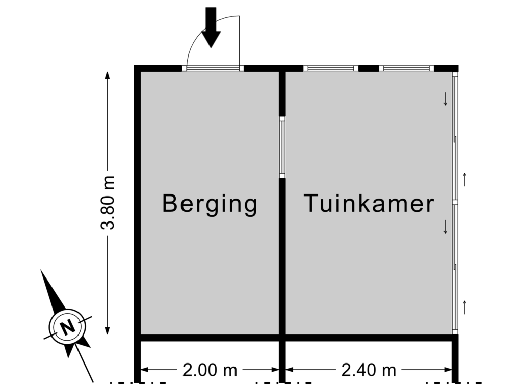 Bekijk plattegrond van Bijgebouw van de Rikking 88