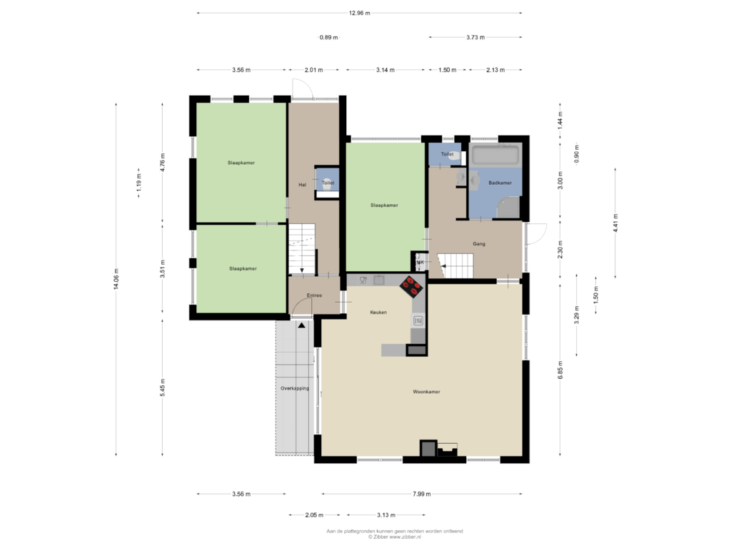 Bekijk plattegrond van Begane Grond van Beethovenstraat 28