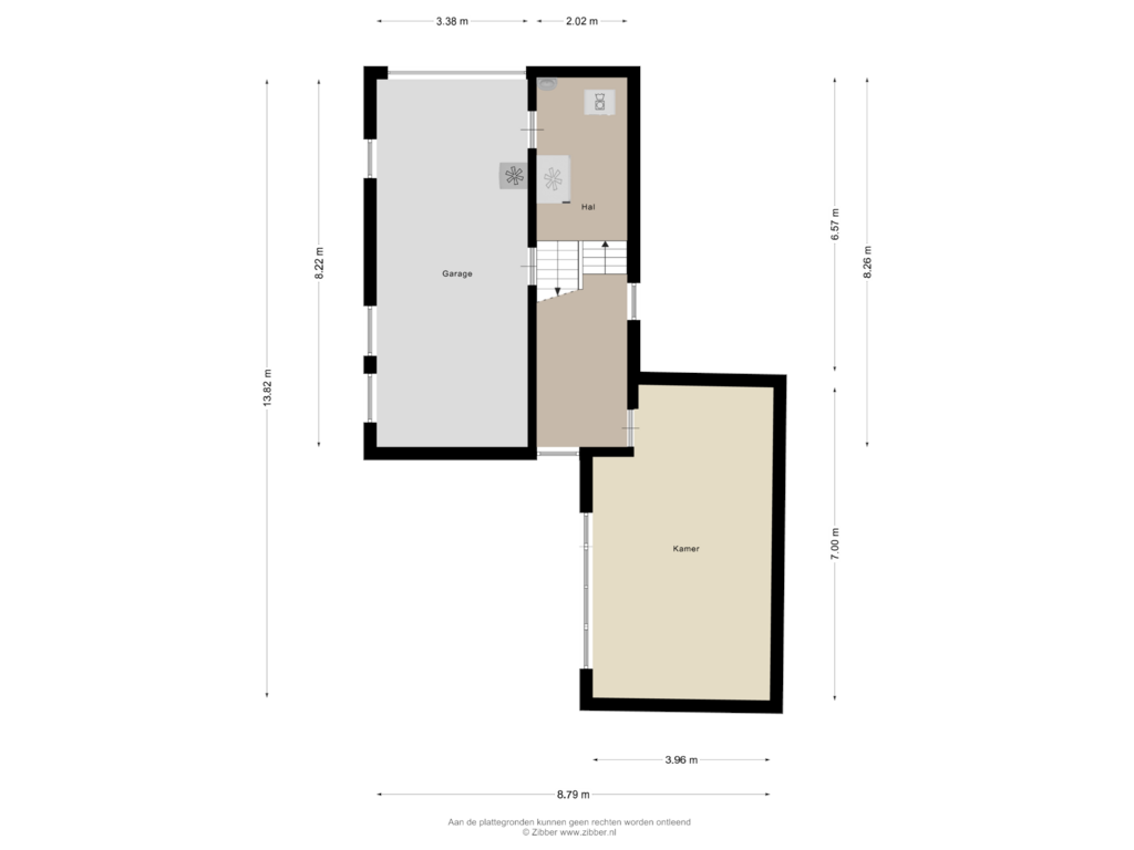 Bekijk plattegrond van Souterrain van Beethovenstraat 28