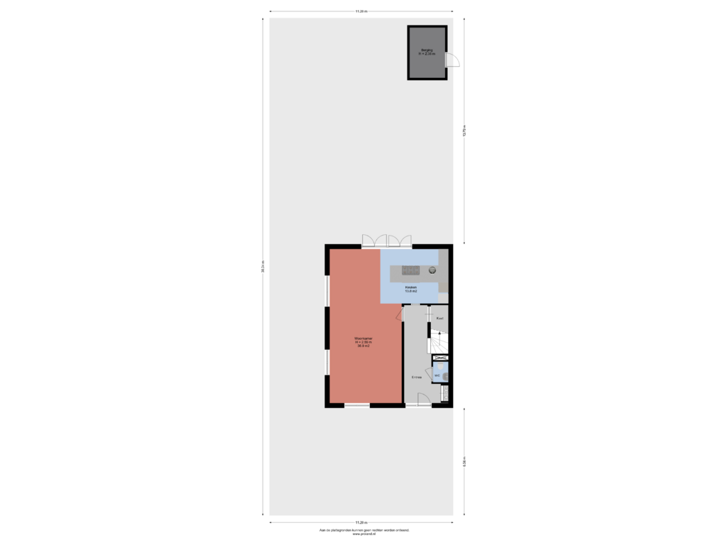 Bekijk plattegrond van Begane grond Met Kavel van Morgenerf 1