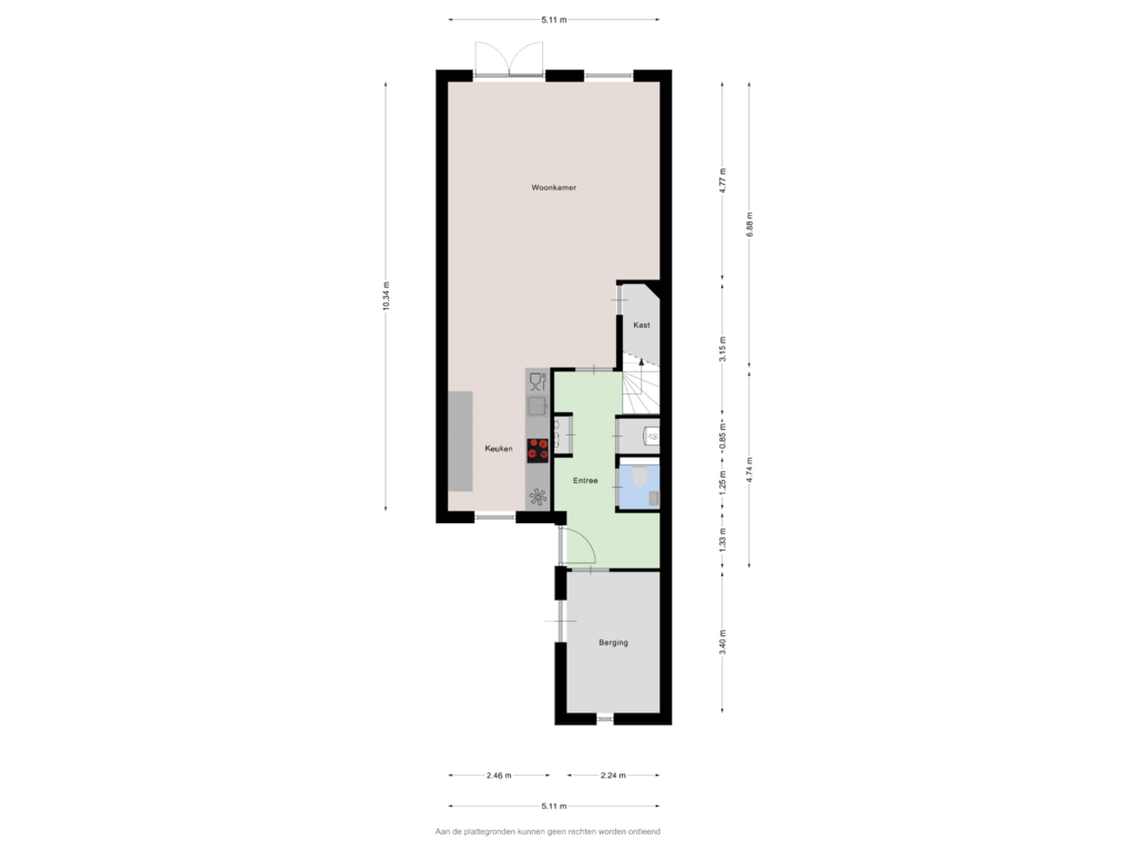 Bekijk plattegrond van Begane grond van Orkest 12