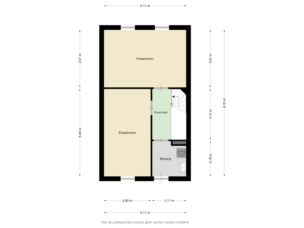 Bekijk plattegrond van Tweede verdieping van Orkest 12