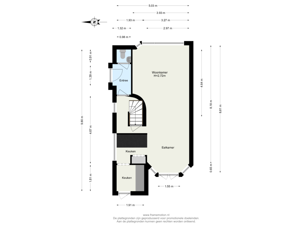 Bekijk plattegrond van Begane Grond van Pelmolenstraat 54