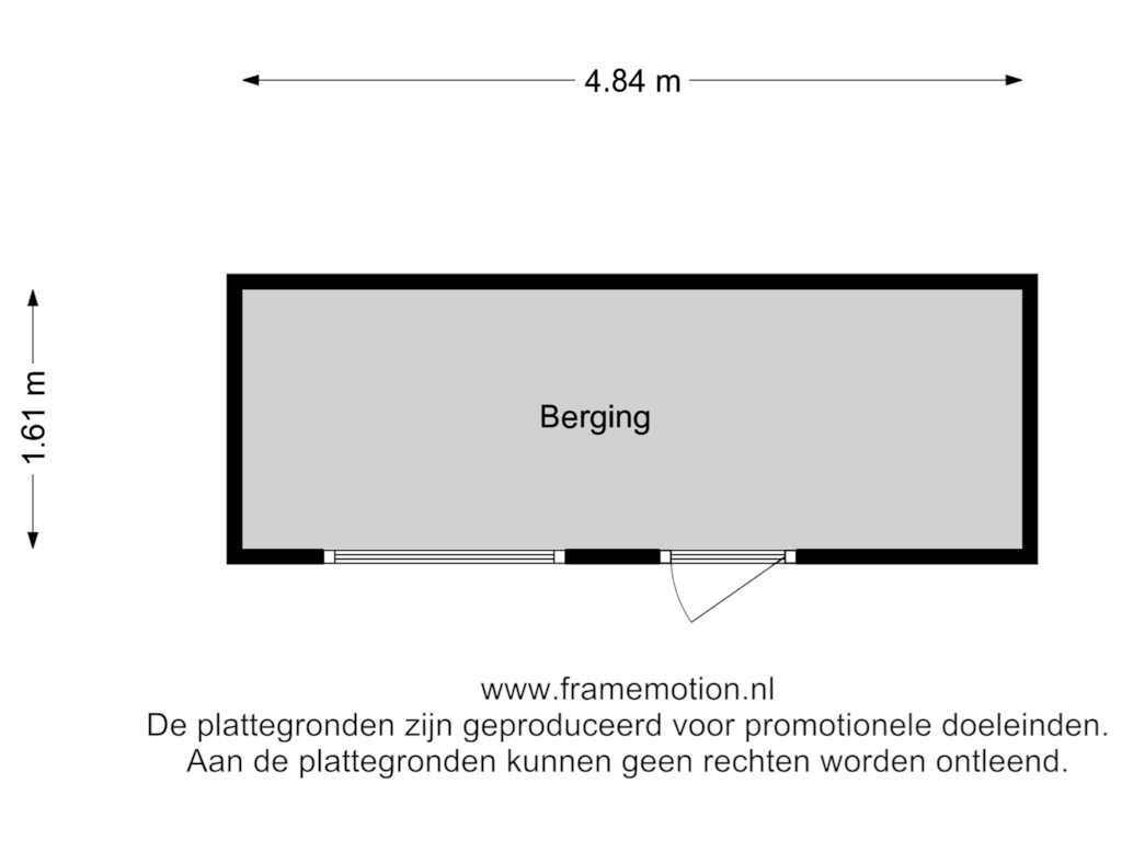 Bekijk plattegrond van Berging van Pelmolenstraat 54