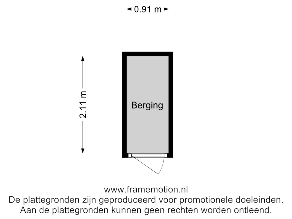 Bekijk plattegrond van Berging van Pelmolenstraat 54