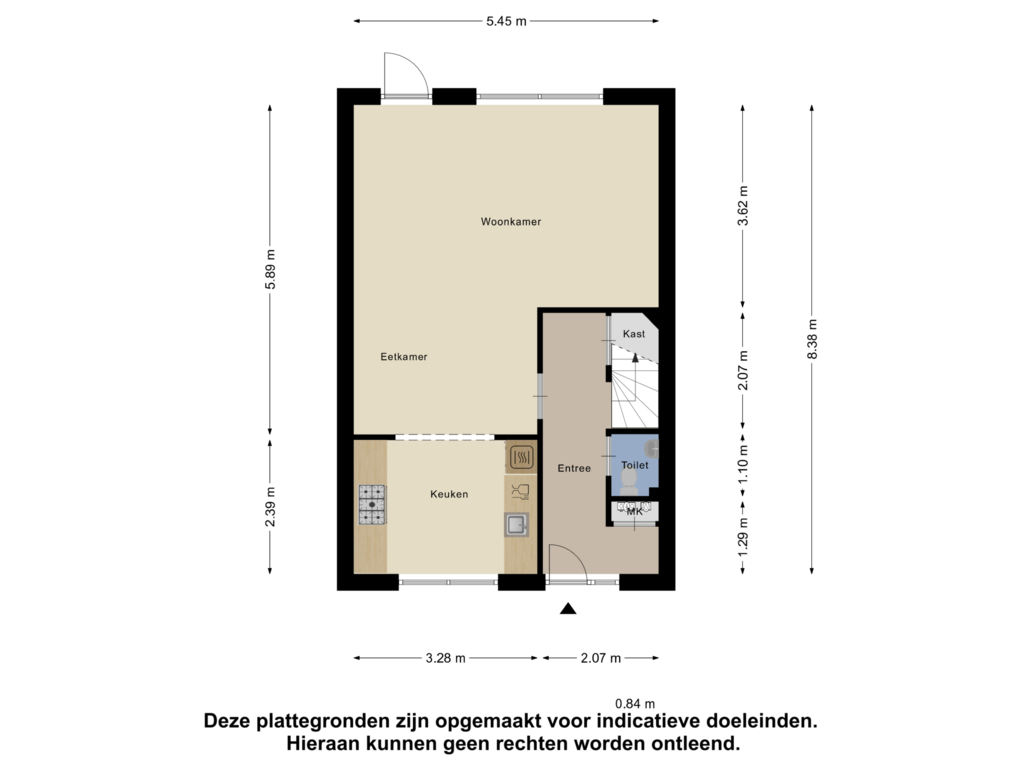 Bekijk plattegrond van Begane Grond van Bunnemaheerd 129