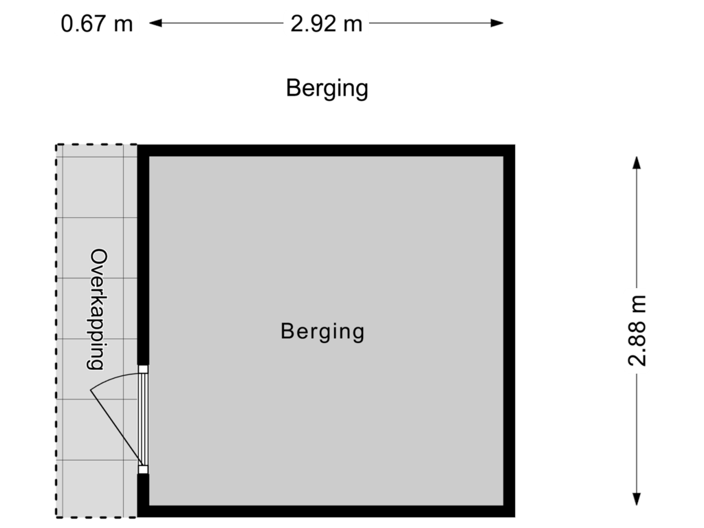 Bekijk plattegrond van Berging van Dreeslaan 221