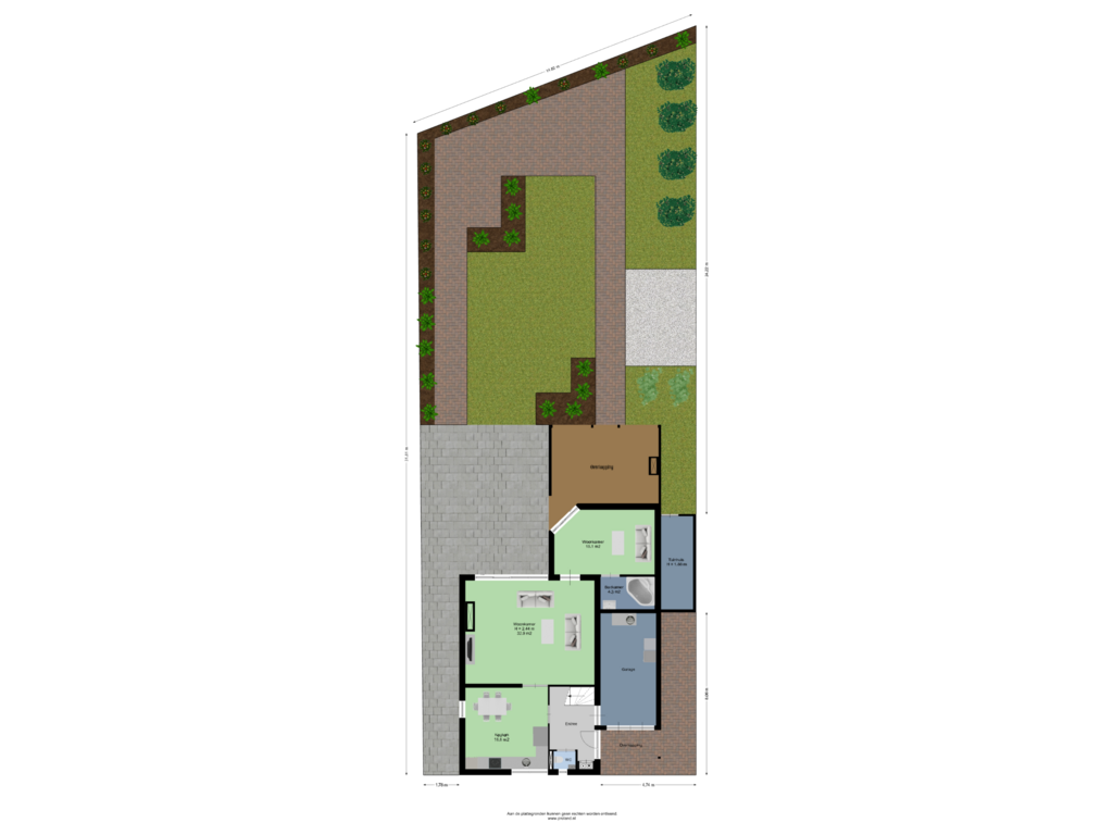 Bekijk plattegrond van Begane Grond Met Kavel van Celebesstraat 49