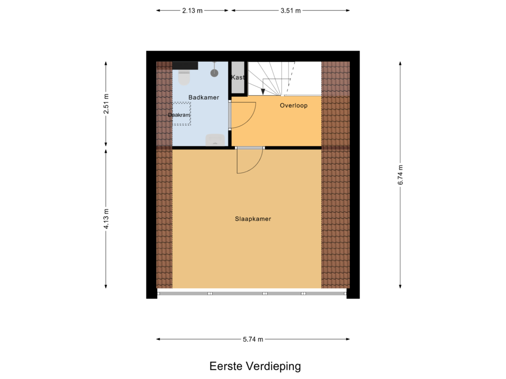 Bekijk plattegrond van Eerste Verdieping van Pioenhof 20