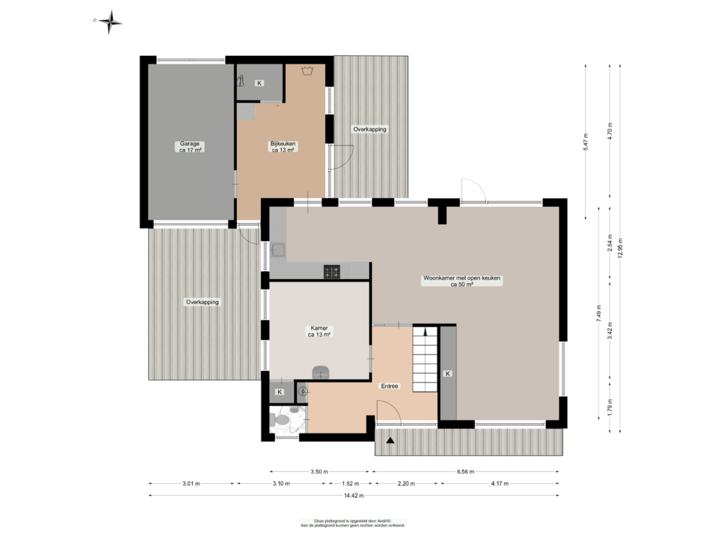 Bekijk plattegrond van Begane grond van Lijsterbesstraat 7