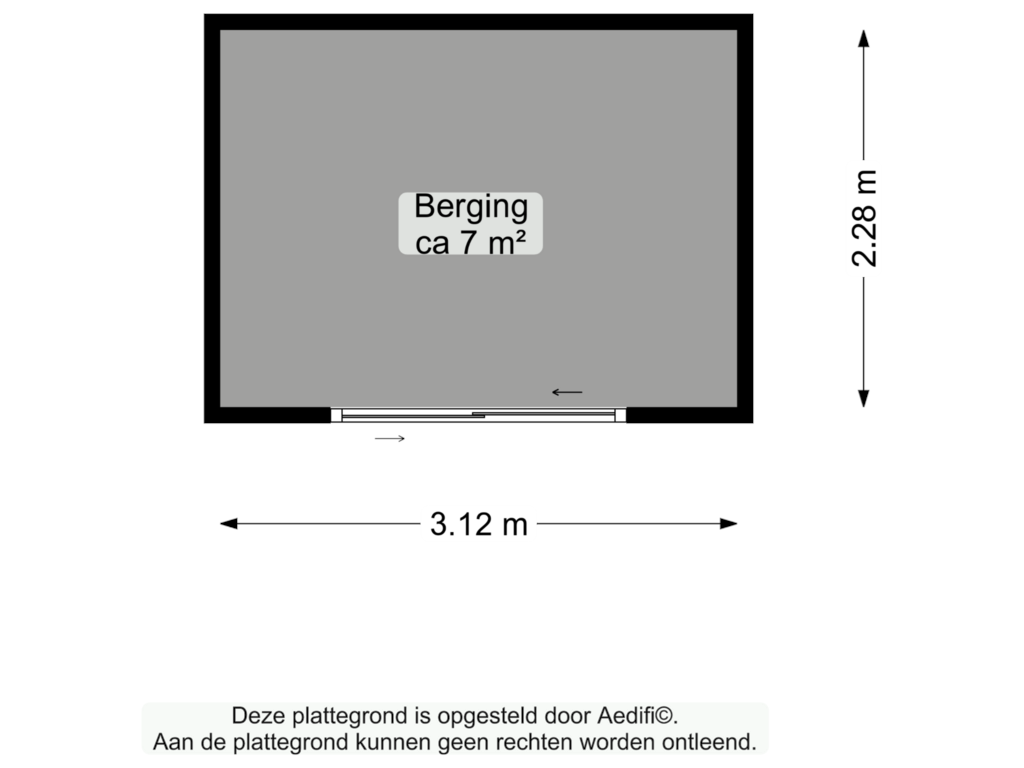 Bekijk plattegrond van Berging van Lijsterbesstraat 7