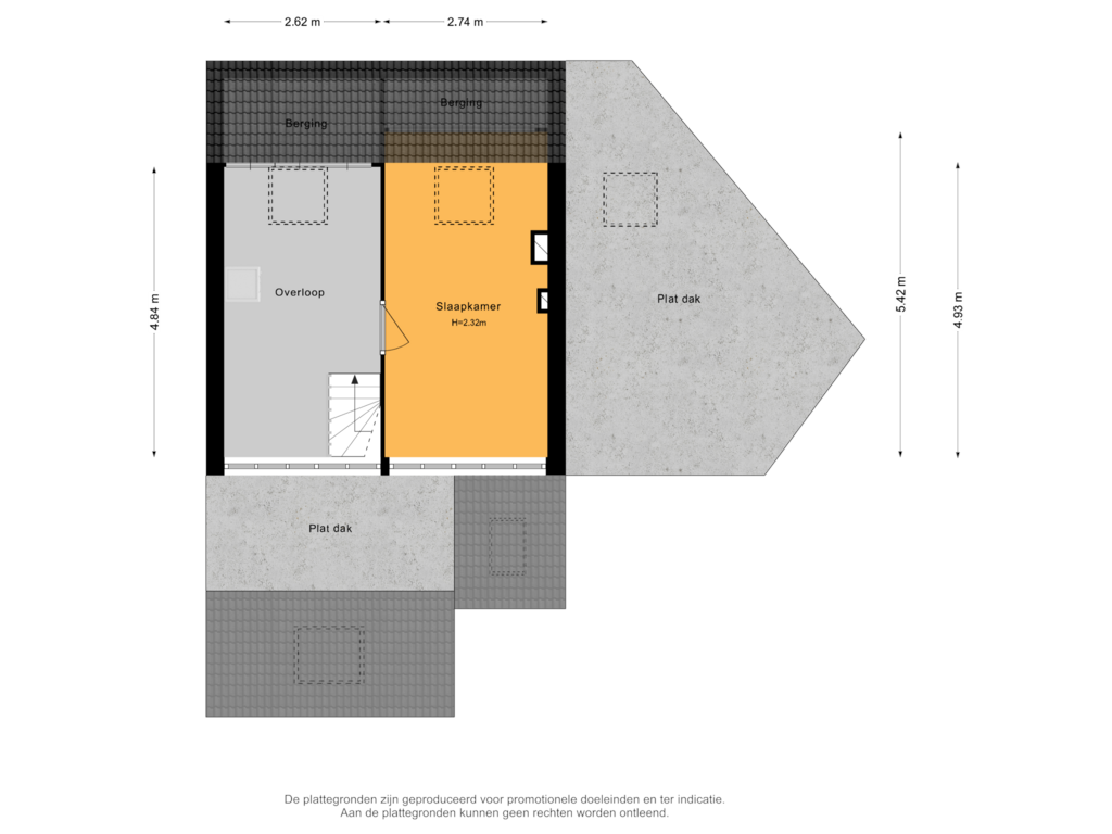 Bekijk plattegrond van 2e verdieping van Goudsmidshoeve 3