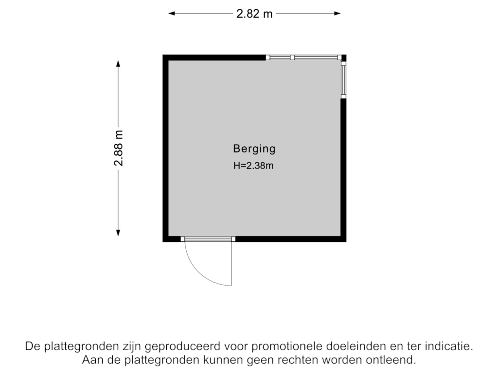 Bekijk plattegrond van Berging van Goudsmidshoeve 3