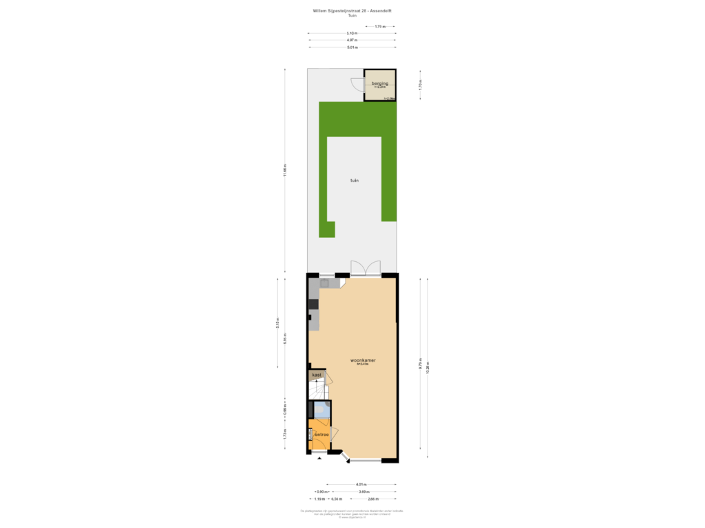 Bekijk plattegrond van TUIN van Willem Sijpesteijnstraat 28