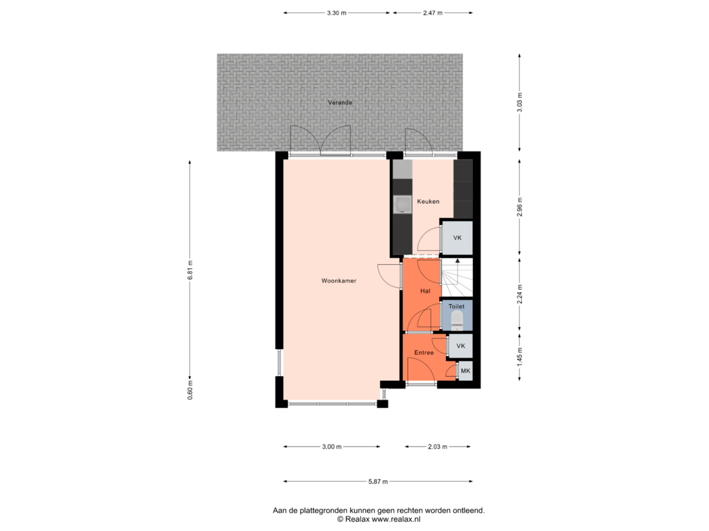 Bekijk plattegrond van Begane grond van Munnikenweg 57