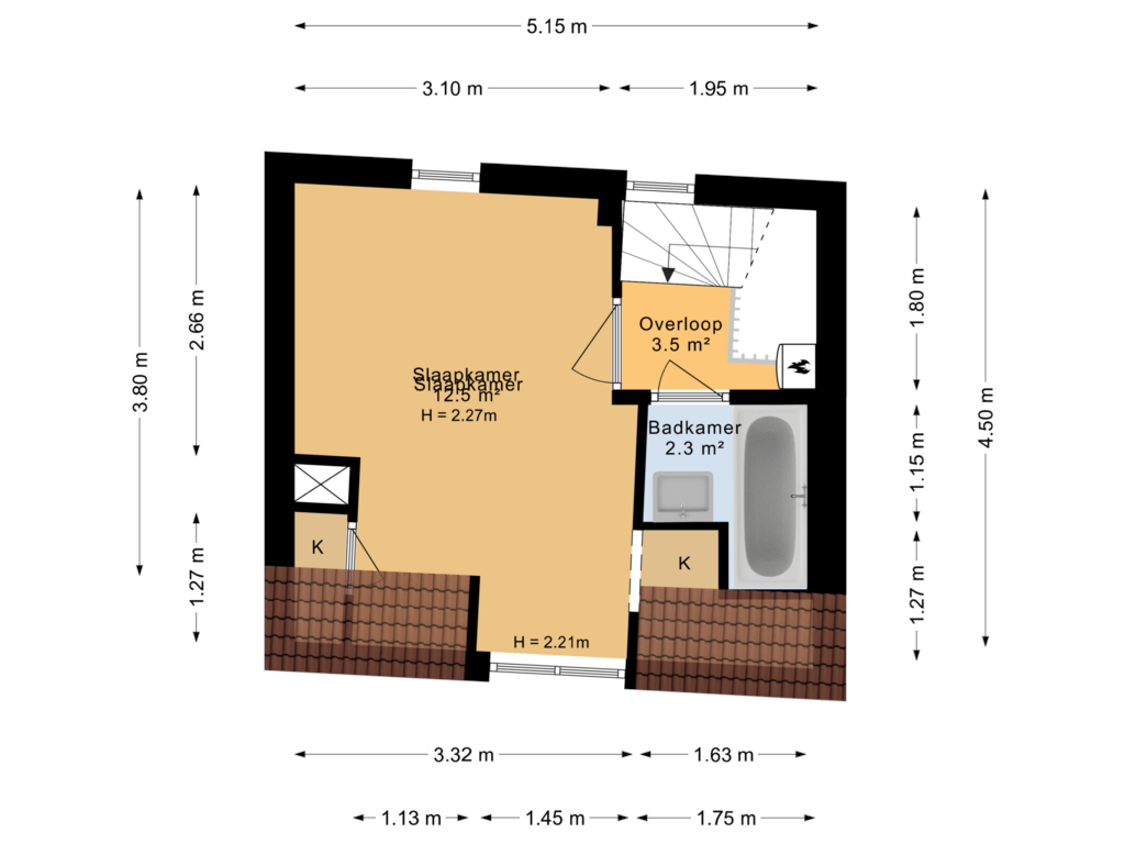 Bekijk plattegrond van 2e verdieping van Breedstraat 65