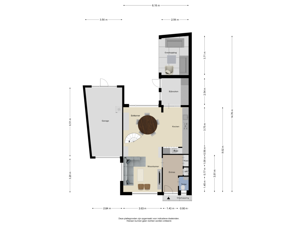 Bekijk plattegrond van Begane Grond van van Nahuijsstraat 16