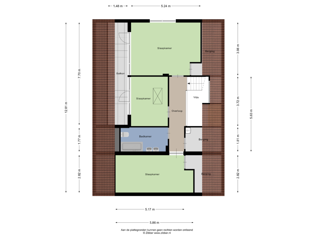 Bekijk plattegrond van Eereste Verdueping van Rutgerstraat 9