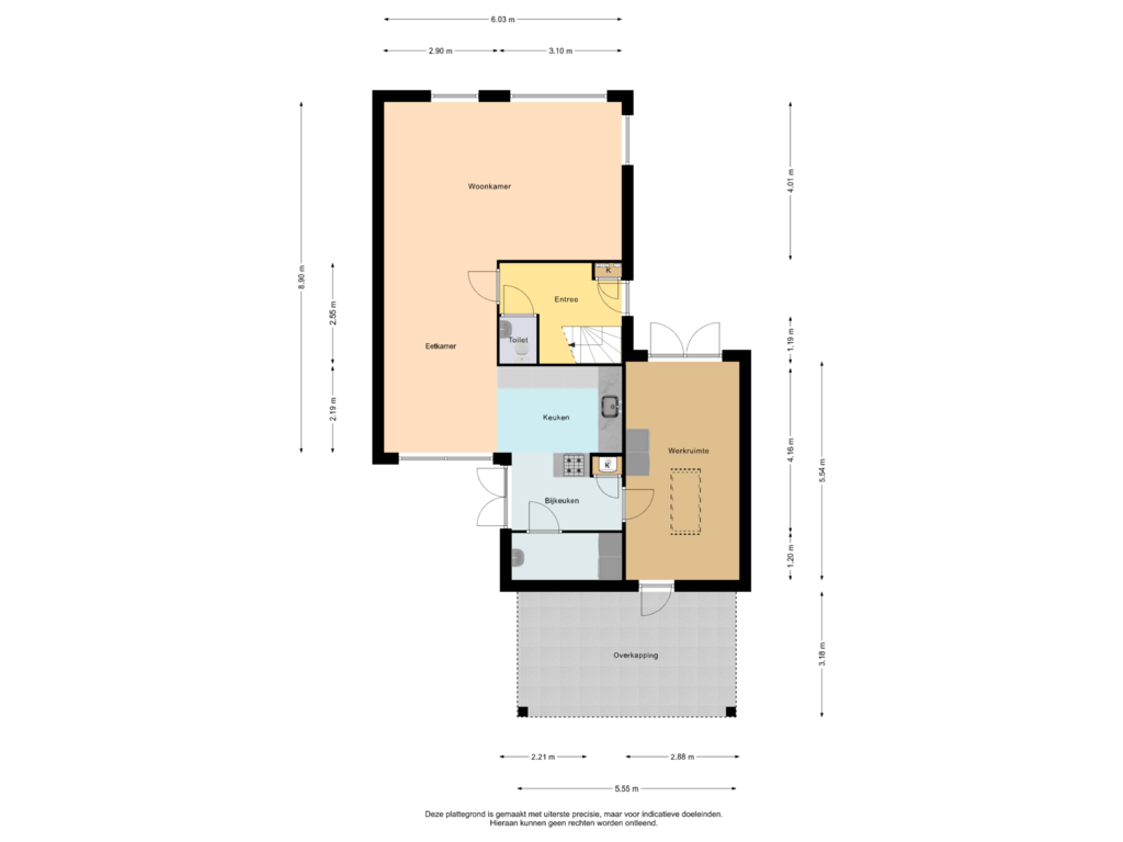 Bekijk plattegrond van Begane Grond van De Klamp 9