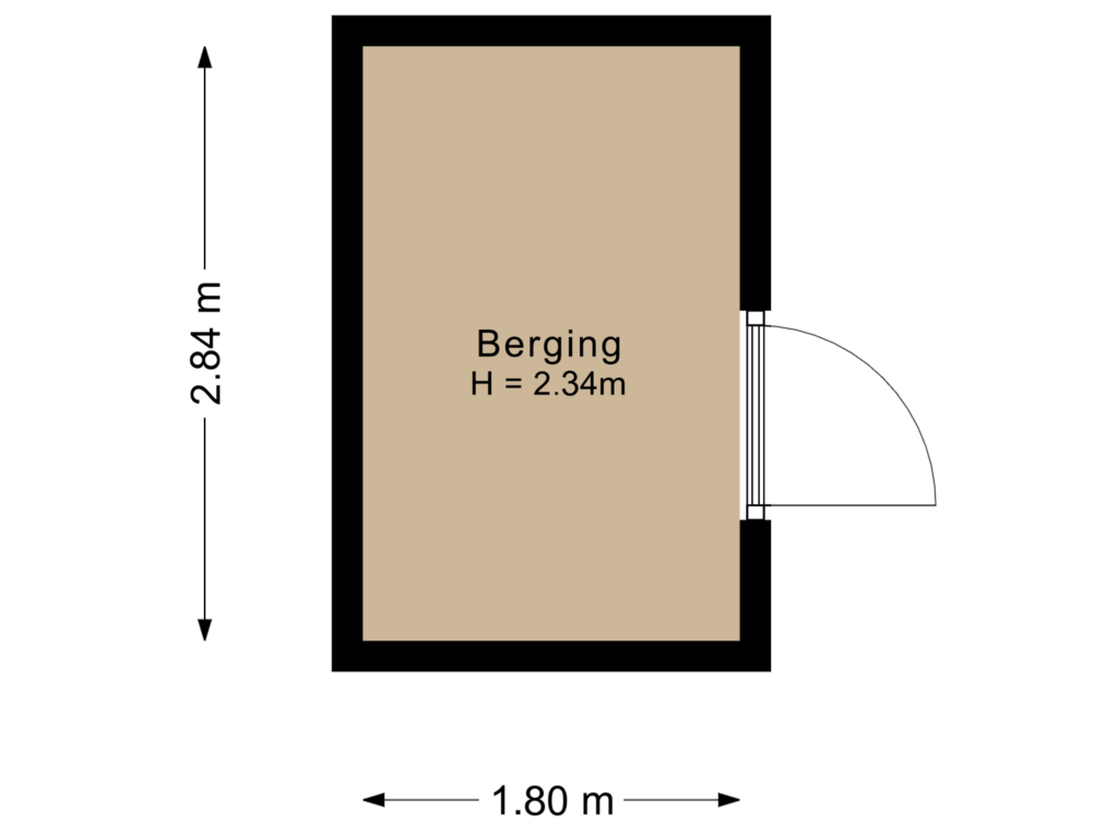 Bekijk plattegrond van Berging van Balderstraat 6