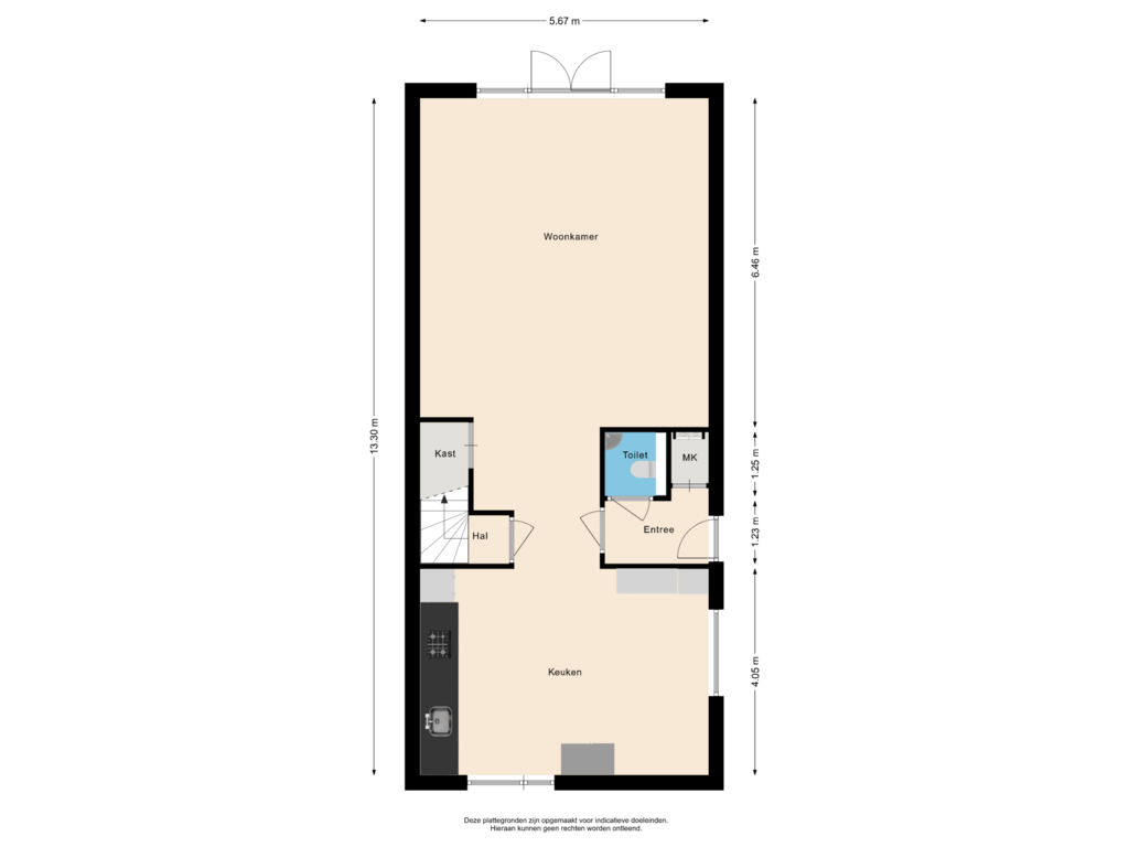 View floorplan of Begane grond of Himalaya 18