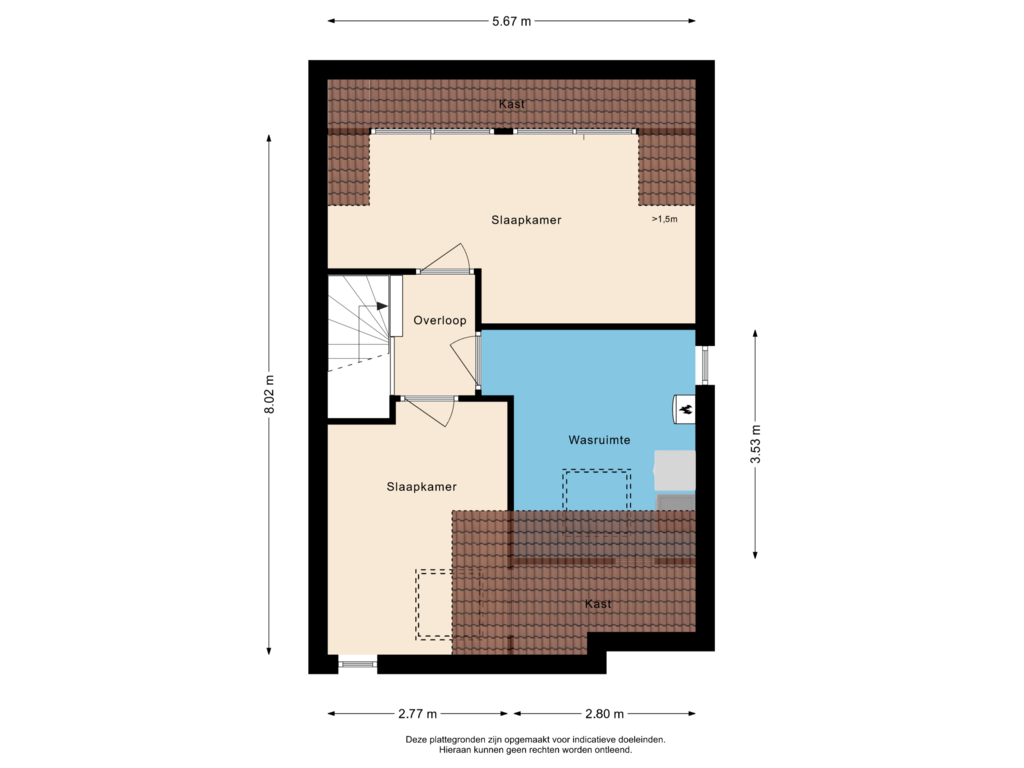 View floorplan of Tweede verdieping of Himalaya 18