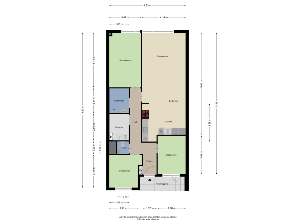 Bekijk plattegrond van Appartement van Lambertus Zijlplein 97