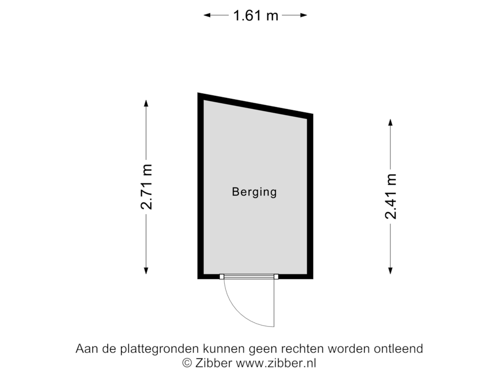 Bekijk plattegrond van Berging van Lambertus Zijlplein 97