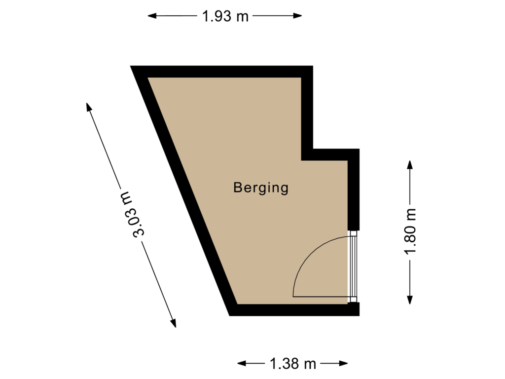 View floorplan of Berging of Wilslaan 37