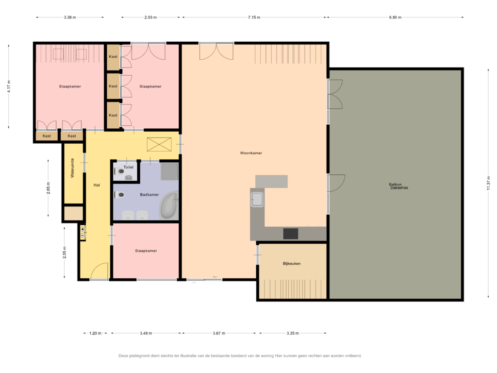 Bekijk plattegrond van Woonverdieping van Munthervesteplein 38